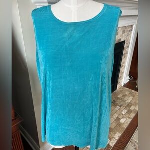 Vikki Vi 1X aqua shell top tags AS IS